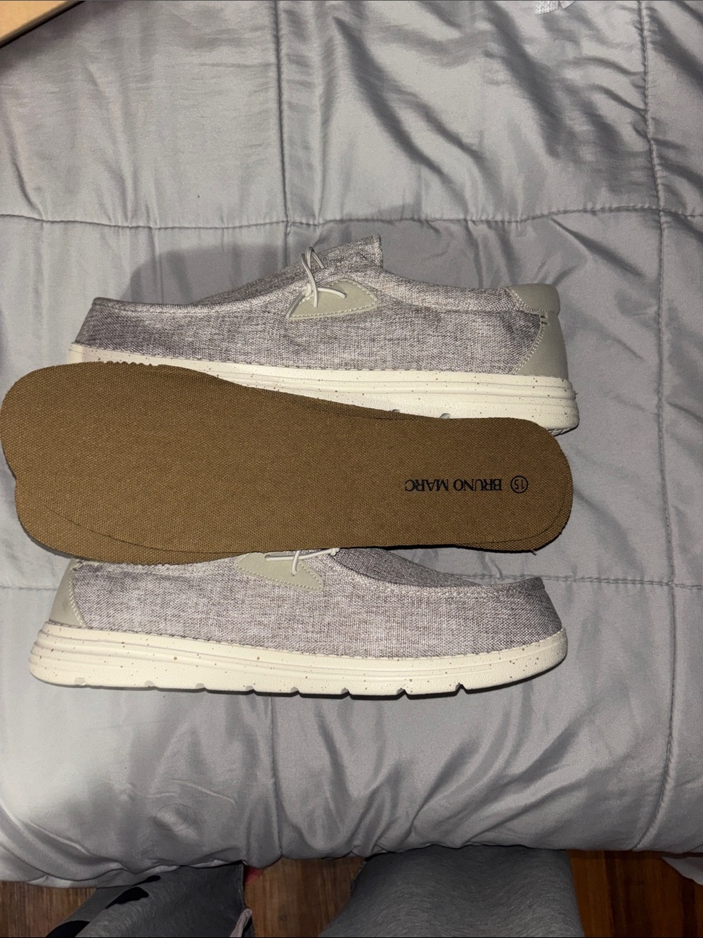 Casual Slip-On Sneakers in Beige